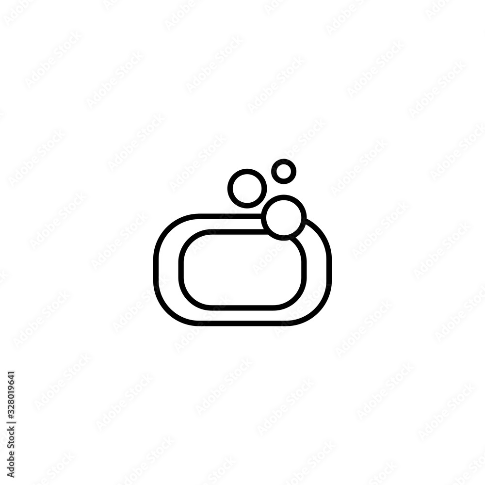 Fototapeta premium soap icon vector template