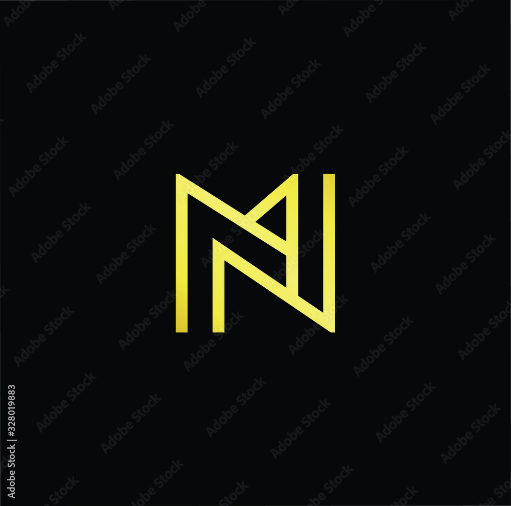 Initial based modern and minimal Logo. MN NM letter trendy fonts monogram icon symbol. Universal professional elegant luxury alphabet vector design Initial based modern and minimal Logo. MN NM letter trendy fonts monogram icon symbol. Universal professional elegant luxury alphabet vector design