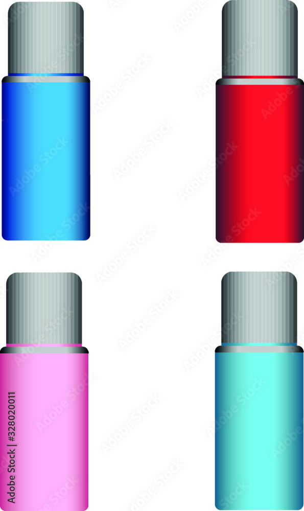 set of cosmetic tubes set of cosmetic tubes