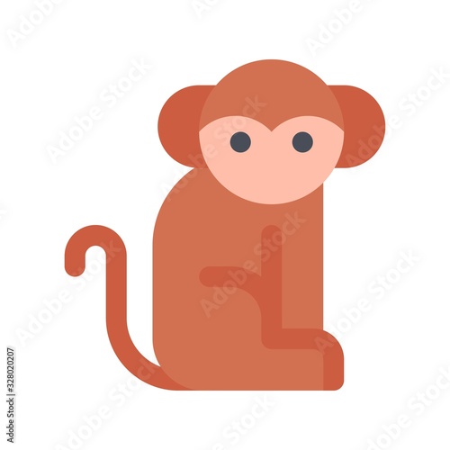 virus transmission related transmit virus with monkey vector in flat design 
