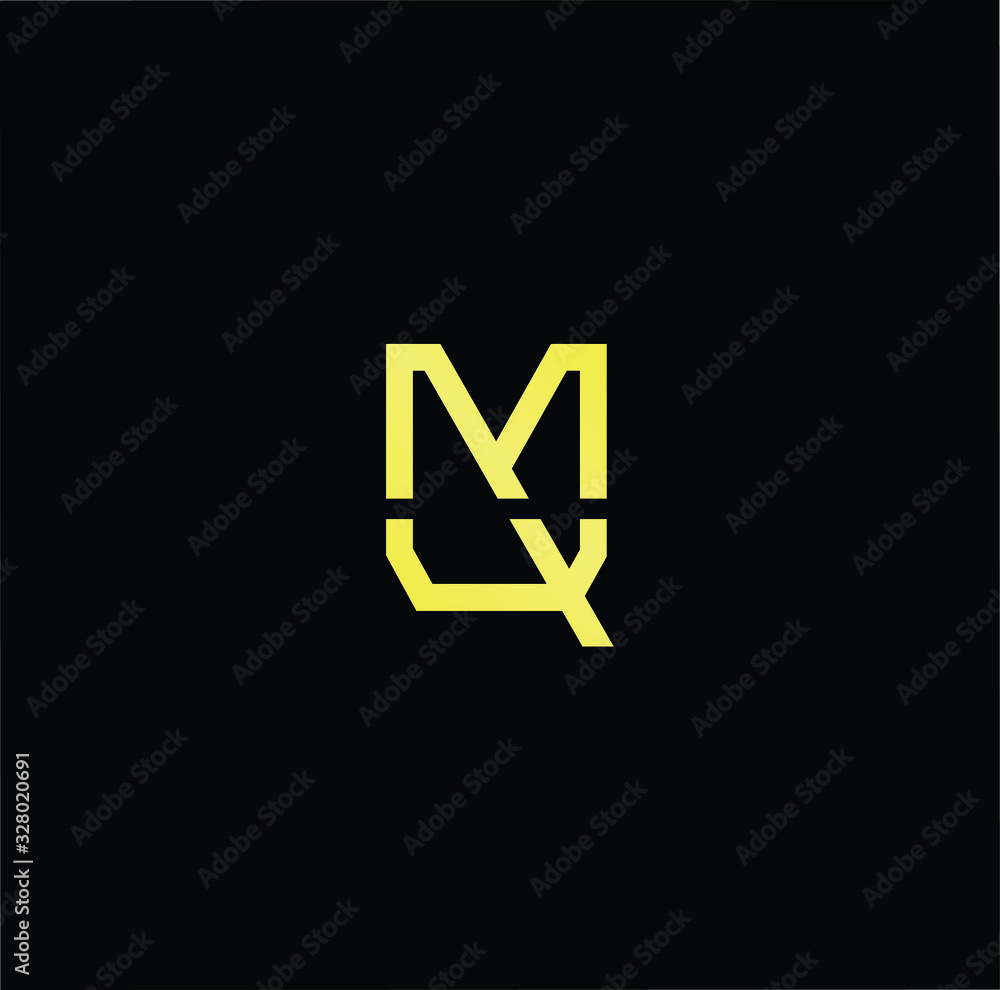 Initial based modern and minimal Logo. MQ QM letter trendy fonts monogram icon symbol. Universal professional elegant luxury alphabet vector design Initial based modern and minimal Logo. MQ QM letter trendy fonts monogram icon symbol. Universal professional elegant luxury alphabet vector design