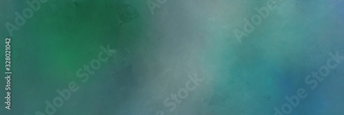abstract painting background graphic with teal blue, light slate gray and dark slate gray colors and space for text or image. can be used as horizontal background graphic