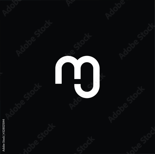 Initial based modern and minimal Logo. MJ JM letter trendy fonts monogram icon symbol. Universal professional elegant luxury alphabet vector design
