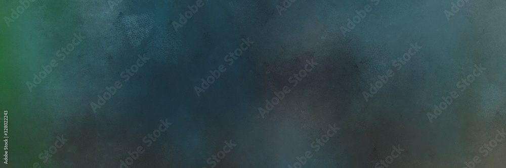 vintage texture, distressed old textured painted design with dark slate gray, teal blue and dim gray colors. background with space for text or image. can be used as horizontal background graphic