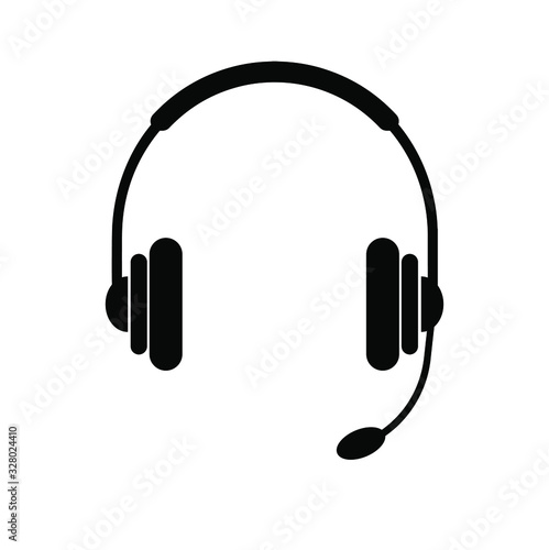 headphone icon on white background