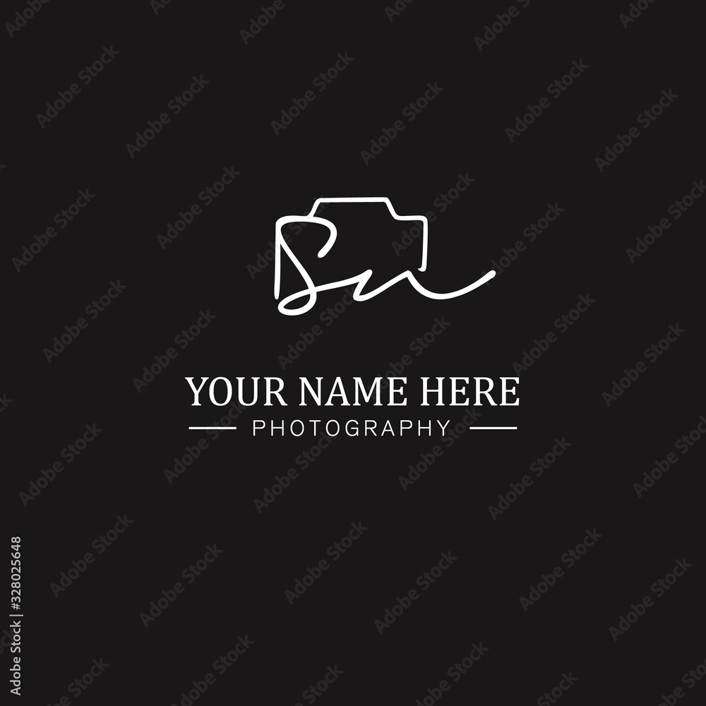 Sn Initial Signature Photography Logo Sn Initial Signature Photography Logo