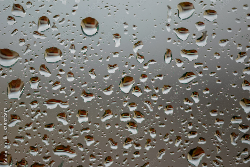 water drops on a window in Marbella, Spain