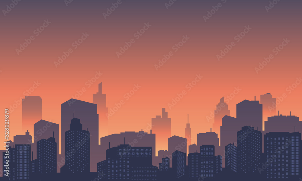 Modern city building in the afternoon. Urban landscape Modern city building in the afternoon. Urban landscape