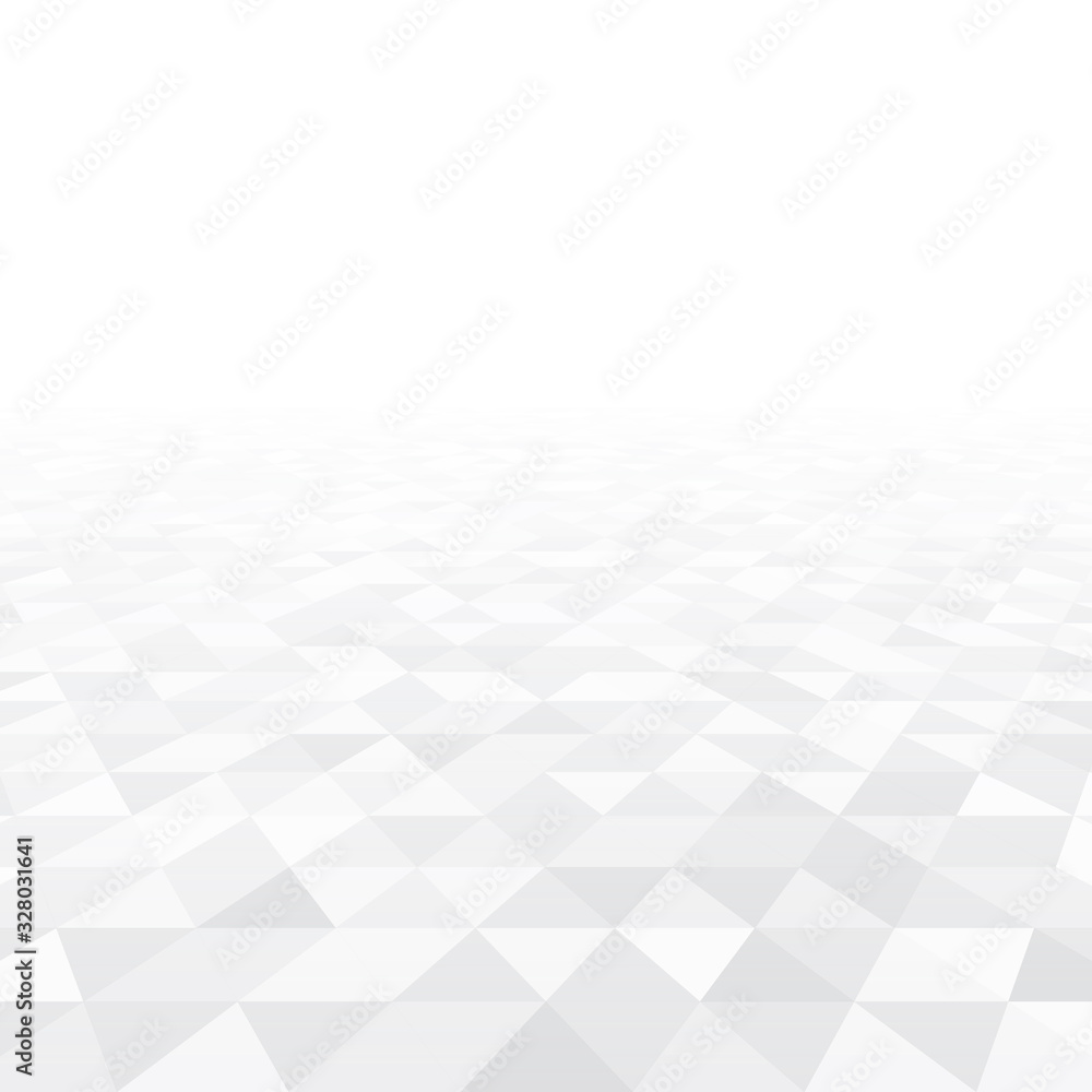 White and grey triangle perspective vector illustration. Abstract white mosaic background with triangular shapes. White and grey triangle perspective vector illustration. Abstract white mosaic background with triangular shapes.
