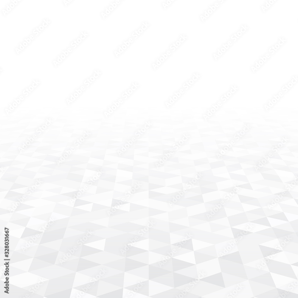 White and grey triangle perspective vector illustration. Abstract white mosaic background with triangular shapes. White and grey triangle perspective vector illustration. Abstract white mosaic background with triangular shapes.