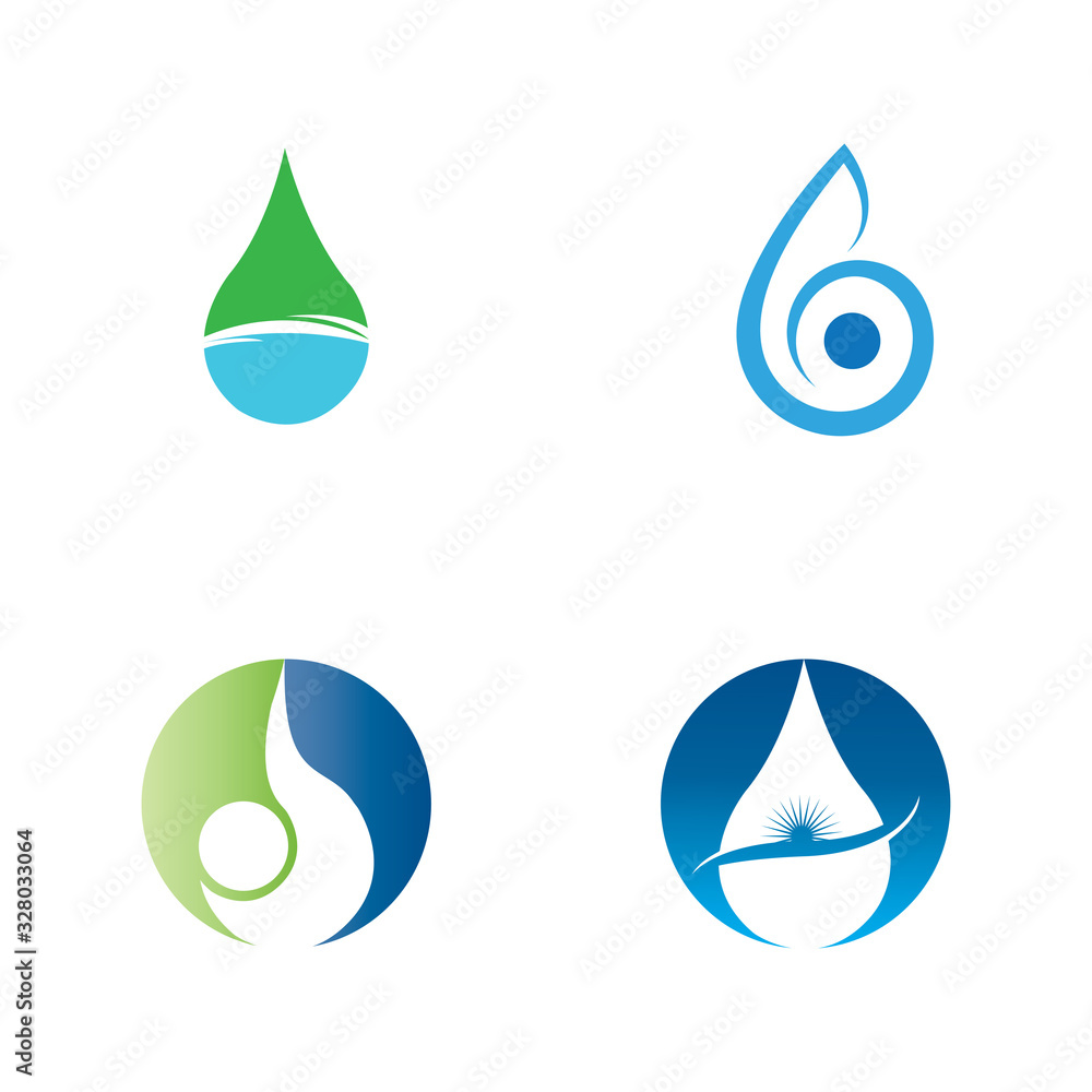 Water drop Logo Template vector illustration design Water drop Logo Template vector illustration design