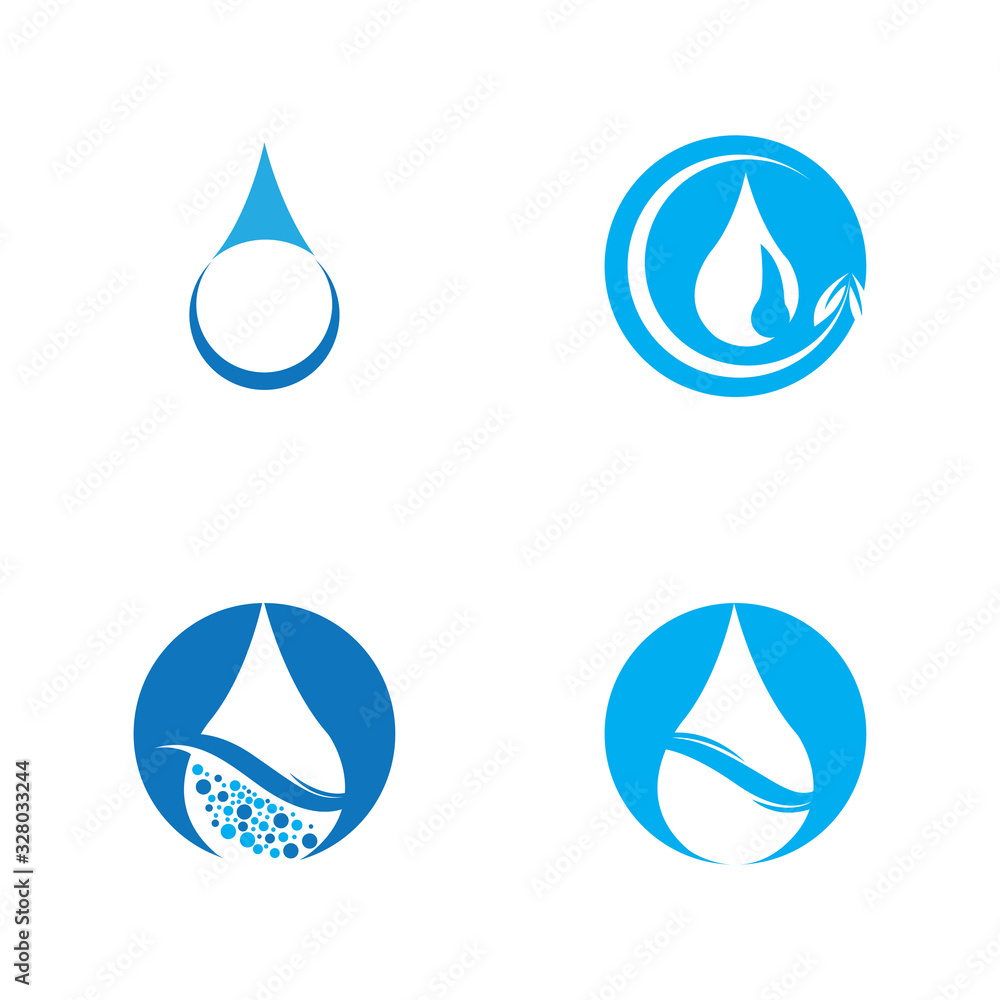 Water drop Logo Template vector illustration design Water drop Logo Template vector illustration design