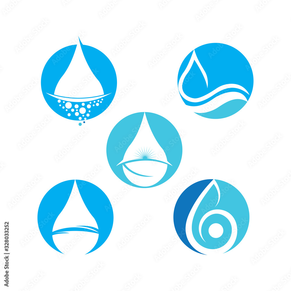Water drop Logo Template vector illustration design Water drop Logo Template vector illustration design
