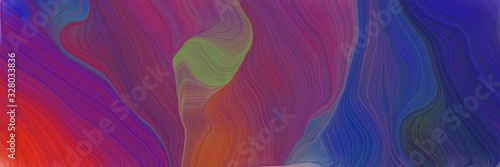 dynamic futuristic banner. modern curvy waves background illustration with old mauve, midnight blue and firebrick color