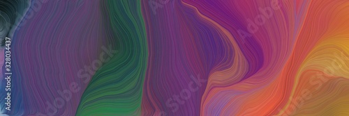 beautiful futuristic banner with old mauve, indian red and moderate red color. modern soft curvy waves background illustration