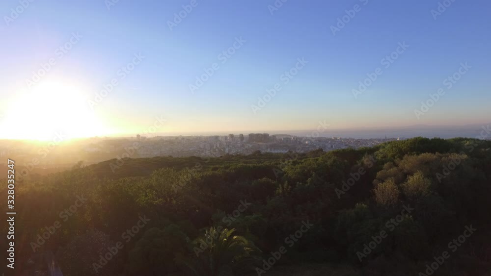 lisbon panoramic view at sunrise Portugal lisbon panoramic view at sunrise Portugal
