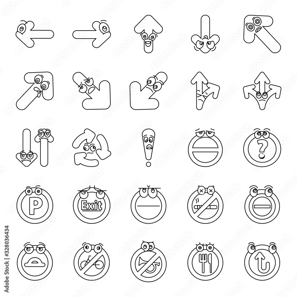  Pack Of Symbols Doodle Icons 