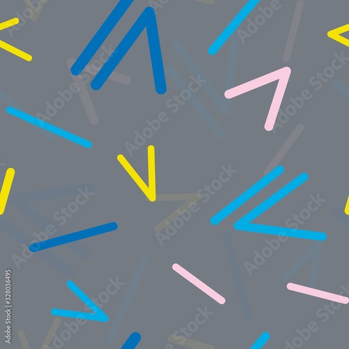 Colorful geometric background in the style of Memphis, bright conceptual design, banner in pastel colors