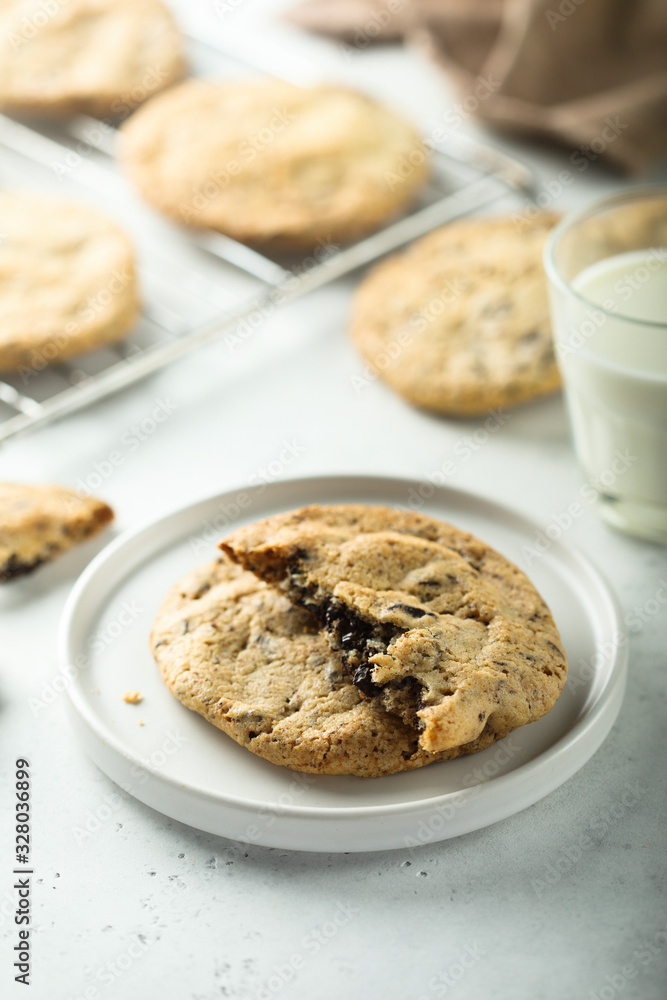 Traditional homemade chocolate chip cookies Traditional homemade chocolate chip cookies