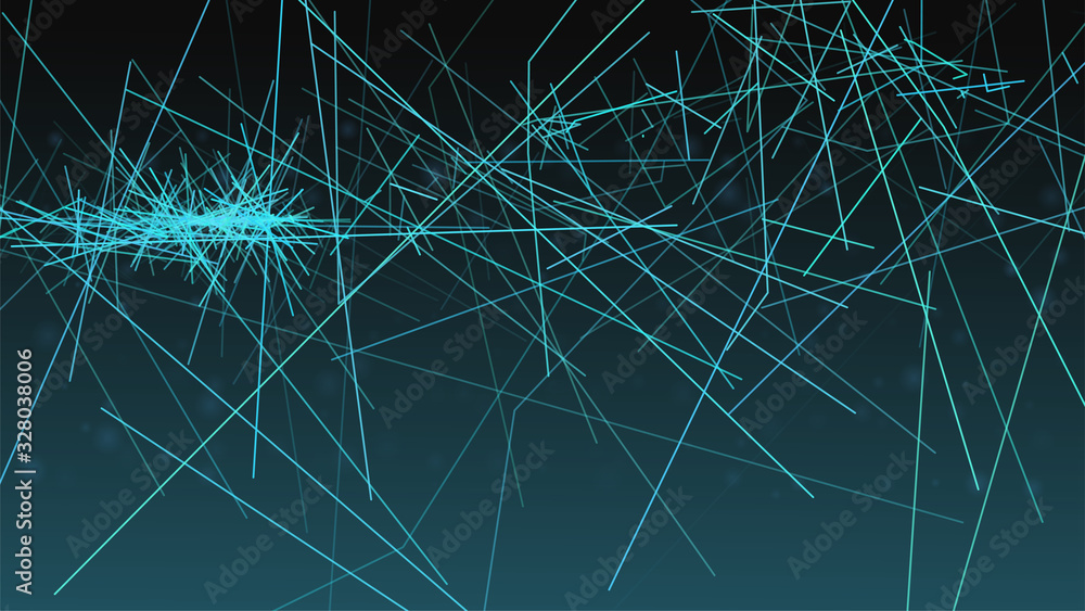 Abstract Line Background. Blue Random Geometric Pattern. Random Lines on Dark Backdrop. Futuristic Sci-fi Style. Banner, Presentation, Print, Poster, Flyer Template. Stock Vector Illustration Abstract Line Background. Blue Random Geometric Pattern. Random Lines on Dark Backdrop. Futuristic Sci-fi Style. Banner, Presentation, Print, Poster, Flyer Template. Stock Vector Illustration
