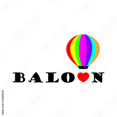 Baloon - Vector illustration design for banner, stamp, t shirt graphics, fashion prints, slogan tees, stickers, cards, labels, posters and other creative uses