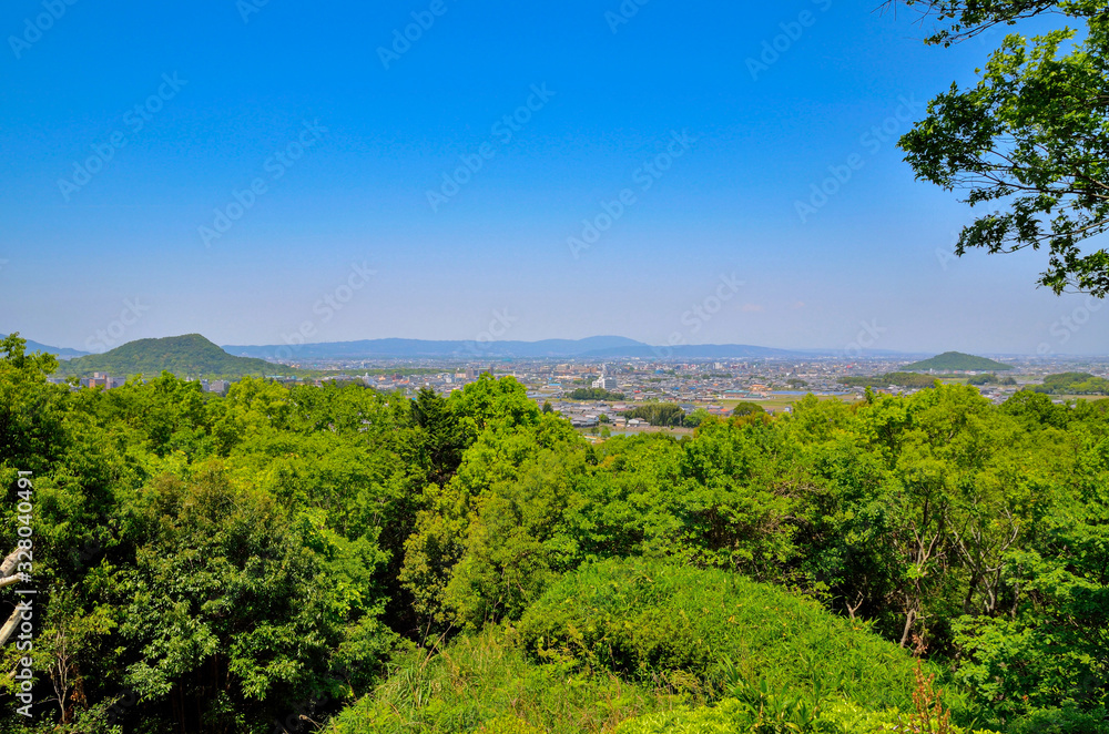 奈良県　甘樫丘からの眺め