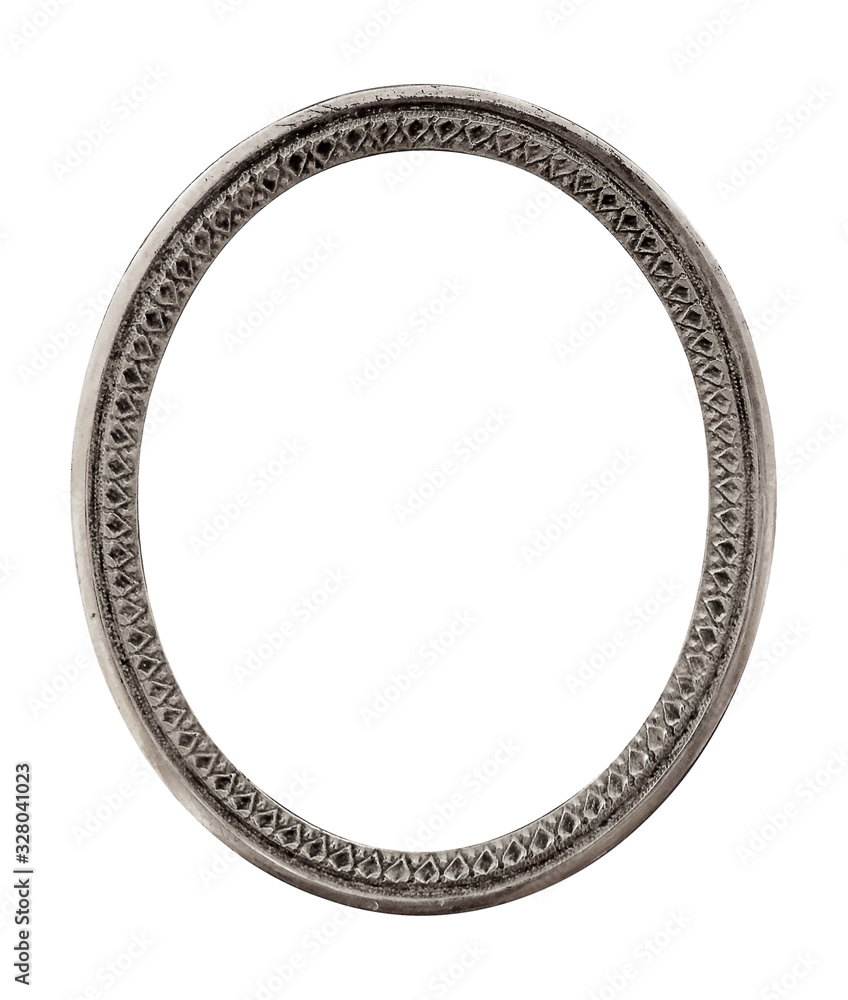 Silver frame for paintings, mirrors or photo isolated on white background Silver frame for paintings, mirrors or photo isolated on white background