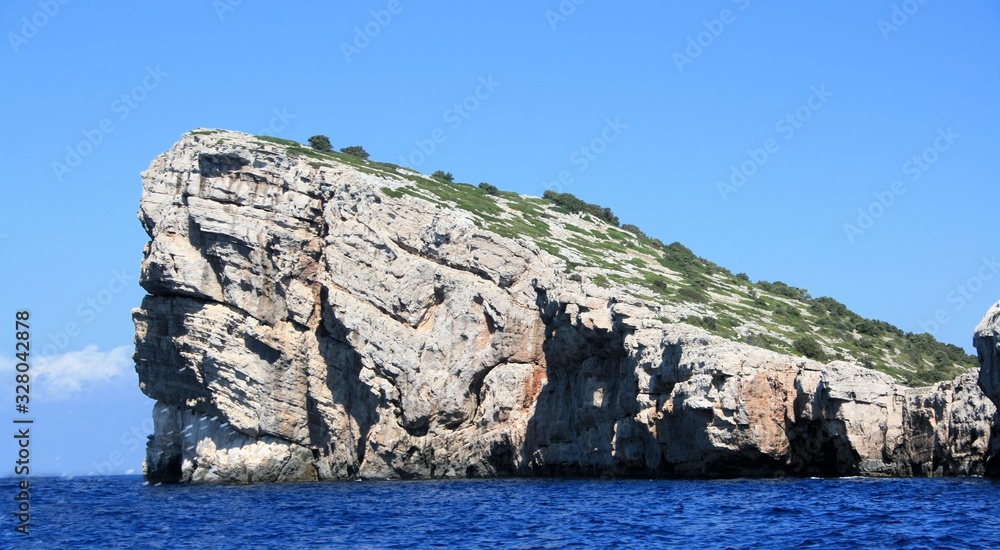 cliffs in N.P. Kornati, Croatia