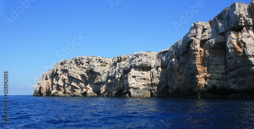 steep cliffs in N.P. Kornati, Croatia
