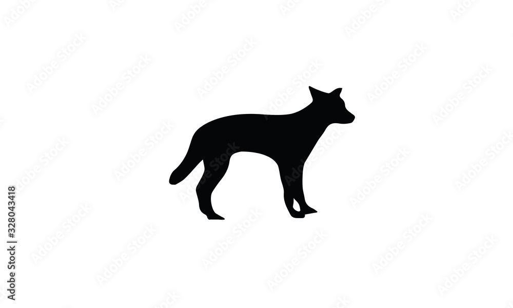 Dingo dog wildlife animal symbol icon