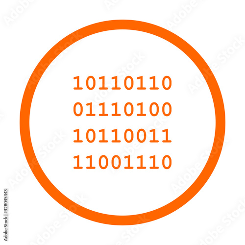 Binärcode und Kreis