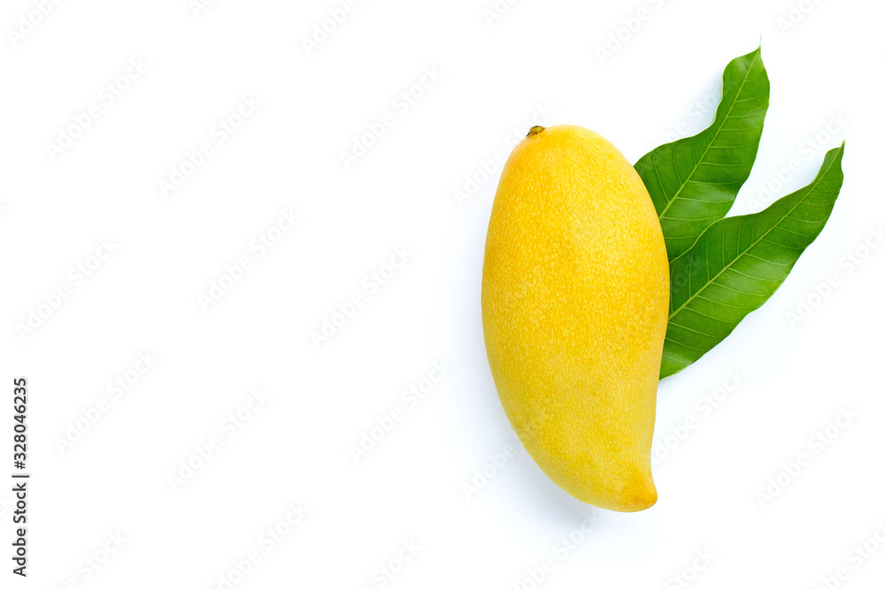 Tropical fruit, Mango on white background. Tropical fruit, Mango on white background.