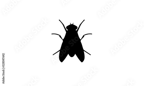 Fly insect symbol icon