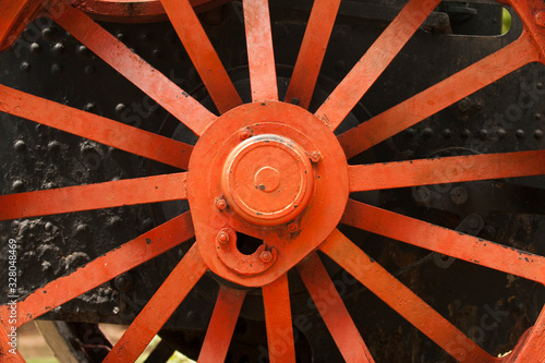 roda do trem em Corumbá, Mato Grosso do Sul, Brasil