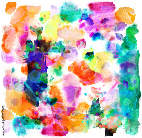 Abstract background with creative splashes and ink strokes effect. © PhoenixNeon