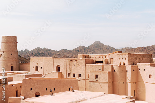 Photography Arabic Fort built by Portuguese in Oman
