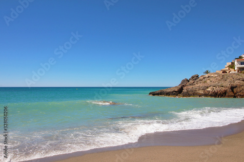 Fototapeta Naklejka Na Ścianę i Meble -  Playa de Bolnuevo, Mazarrón, Murcia, España