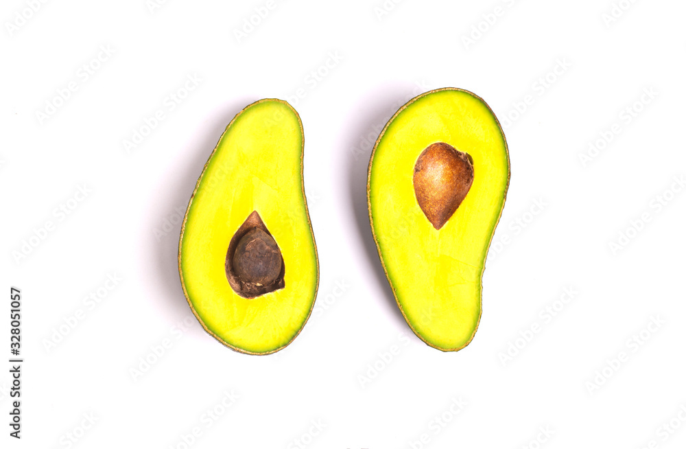 Avocado on a white background,isolated Avocado on a white background,isolated