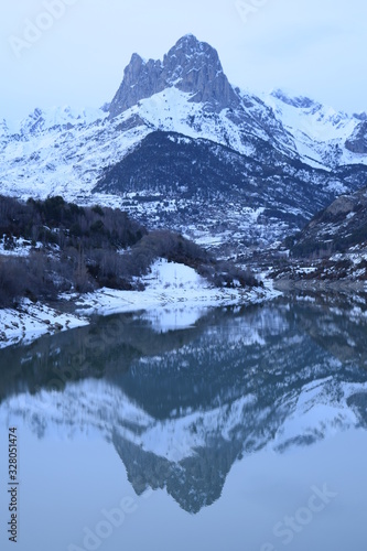 Winter and snow in Pyrenees Huesca Spain © A_laia