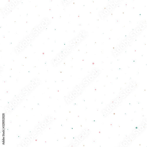 Simple seamless colorful random dotted pattern background.