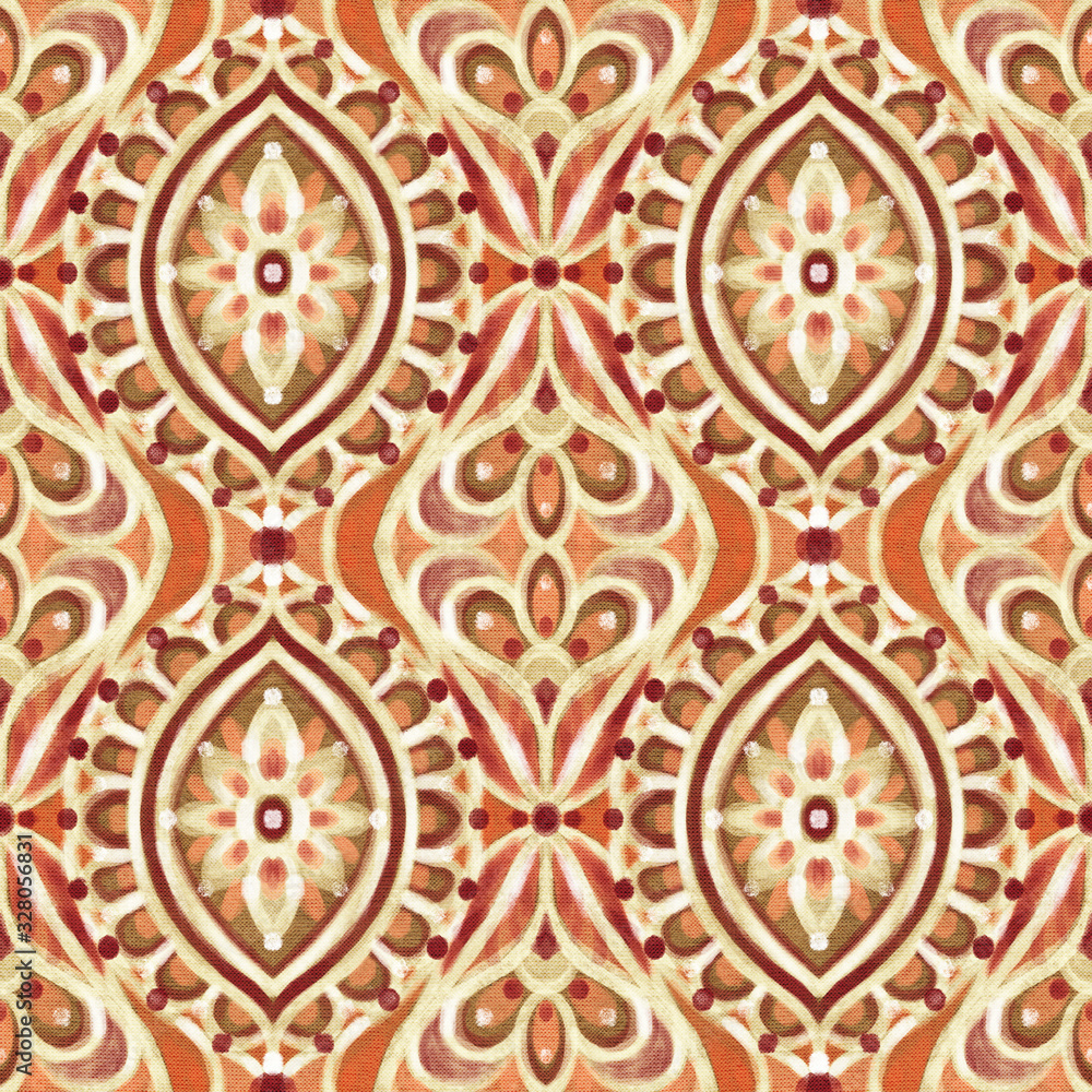stylized ethnic pattern.