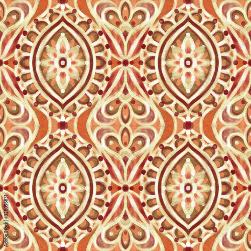 stylized ethnic pattern.