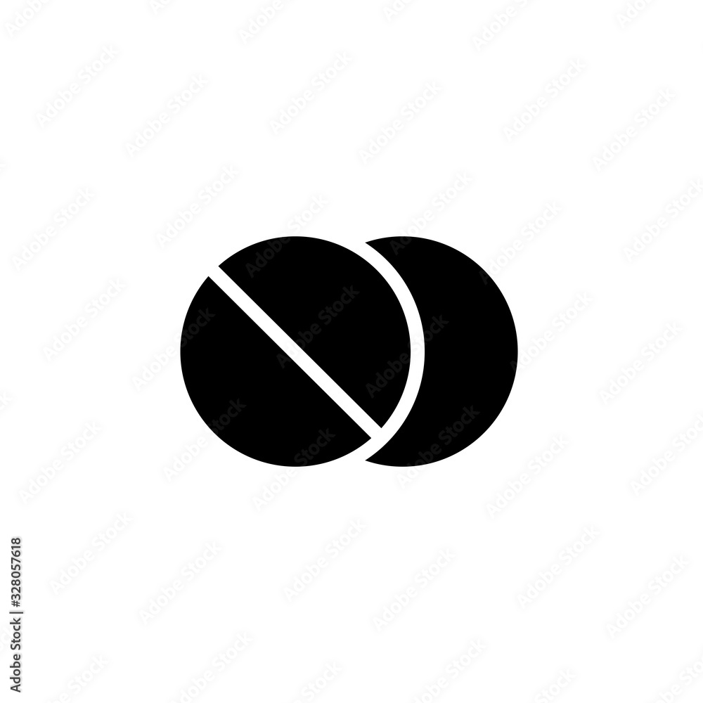 Pill icon design vector template Pill icon design vector template