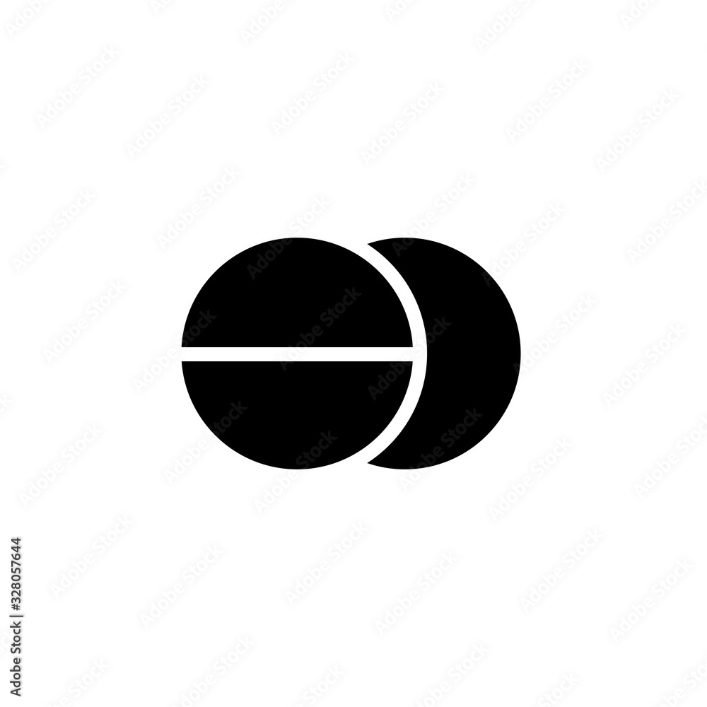 Pill icon design vector template Pill icon design vector template