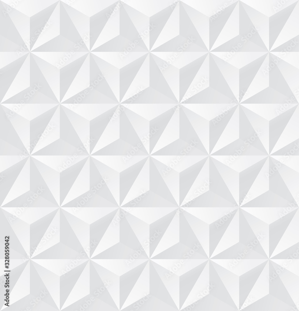 Fototapeta  Abstrakcjonistyczny wzór, białe trójkąty. Fototapeta 3D 
