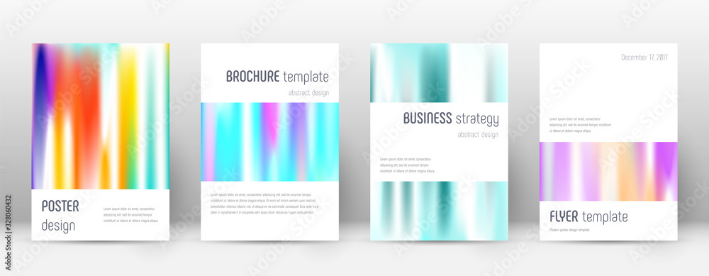 Flyer layout. Minimalistic fabulous template for B