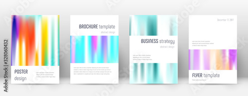 Flyer layout. Minimalistic fabulous template for B