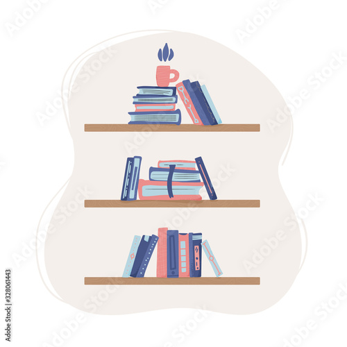 Must read text emblem. Vector hand drawn quote.