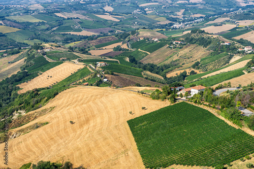 Rural landscape from Ripatransone, Marches, Italy