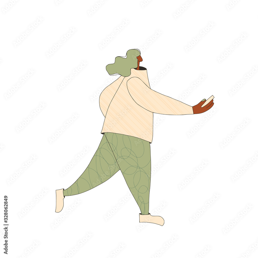 Chatting people with mobile phone. Vector person. Chatting people with mobile phone. Vector person.